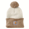Carhartt 102240 Womens Lookout Knit Pom-Pom Cuffed Beanie Hat Only Buy Now at Workwear Nation!