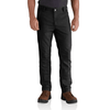 Carhartt 102821 Rugged Flex Straight Fit Canvas 5-Pocket Tapered Work Pant Trouser BLACK / Waist 32" / Leg 30"