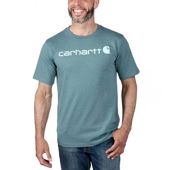 Carhartt 103361 Relaxed Fit Heavyweight Short Sleeve Logo Graphic T-Shirt Only Buy Now at Workwear Nation!