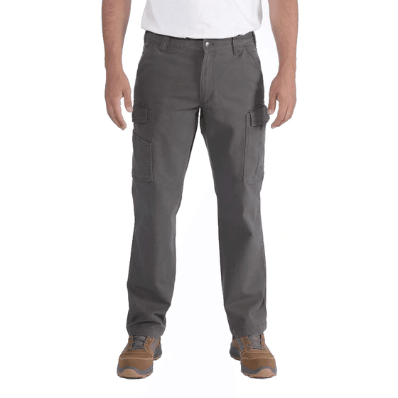 Carhartt 103574 Rugged Flex Relaxed Fit Canvas Cargo Pant Trouser SHADOW / Waist 33" / Leg 30" 