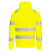 Portwest DX477 Hi-Vis Funnel Neck Full Zip Hooded Sweatshirt