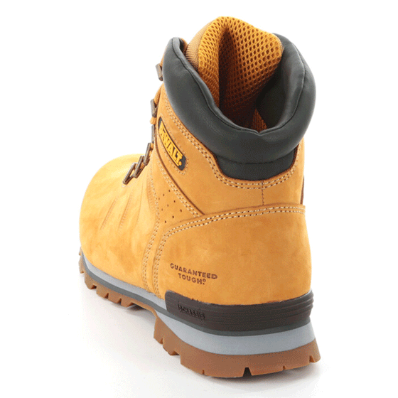 Dewalt Carlisle Steel Toe Cap Safety Work Boot Wheat / Size UK 9 - LEATHER IMPERFECTION