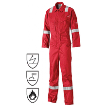  Dickies FR5404 Pyrovatex Antistatic Flame Retardant Coverall Red