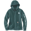 Carhartt 102791 Womens Clarksburg Relaxed Fit Midweight Logo Sleeve Sweatshirt