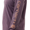Carhartt 103401 Womens Loose Fit Heavyweight Long Sleeve Graphic T-Shirt