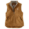 Carhartt 104224 Women's Washed Duck Mock Neck Gilet Bodywarmer Carhartt Brown / XS