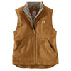 Carhartt 104224 Women's Washed Duck Mock Neck Gilet Bodywarmer Carhartt Brown / XS