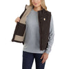 Carhartt 104224 Women's Washed Duck Mock Neck Gilet Bodywarmer
