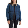 Carhartt 105446 Women's Rugged Flex Relaxed Fit Denim Sherpa-Lined Jacket
