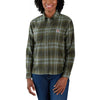Carhartt 105574 Women's Rugged Flex Loose Fit Midweight Flannel Long-Sleeve Plaid Shirt