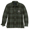 Carhartt 105574 Women's Rugged Flex Loose Fit Midweight Flannel Long-Sleeve Plaid Shirt