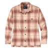 Carhartt 105574 Women's Rugged Flex Loose Fit Midweight Flannel Long-Sleeve Plaid Shirt