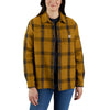 Carhartt 105576 Women's Loose Fit Heavyweight Twill Long-Sleeve Plaid Shirt