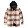 Carhartt 105938 Rugged Flex Relaxed Fit Flannel Fleece Lined Hooded Shirt Jac