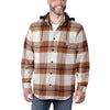 Carhartt 105938 Rugged Flex Relaxed Fit Flannel Fleece Lined Hooded Shirt Jac