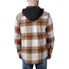 Carhartt 105938 Rugged Flex Relaxed Fit Flannel Fleece Lined Hooded Shirt Jac