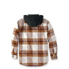 Carhartt 105938 Rugged Flex Relaxed Fit Flannel Fleece Lined Hooded Shirt Jac