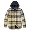 Carhartt 105938 Rugged Flex Relaxed Fit Flannel Fleece Lined Hooded Shirt Jac