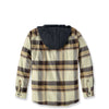 Carhartt 105938 Rugged Flex Relaxed Fit Flannel Fleece Lined Hooded Shirt Jac