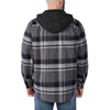 Carhartt 105938 Rugged Flex Relaxed Fit Flannel Fleece Lined Hooded Shirt Jac