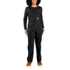 Carhartt 106001 Women's Loose Fit Canvas Bib Overall Black / XL