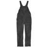 Carhartt 106001 Women's Loose Fit Canvas Bib Overall Black / XL