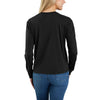 Carhartt 106121 Women's Relaxed Fit Lightweight Long-Sleeve Pocket T-Shirt Black / Large