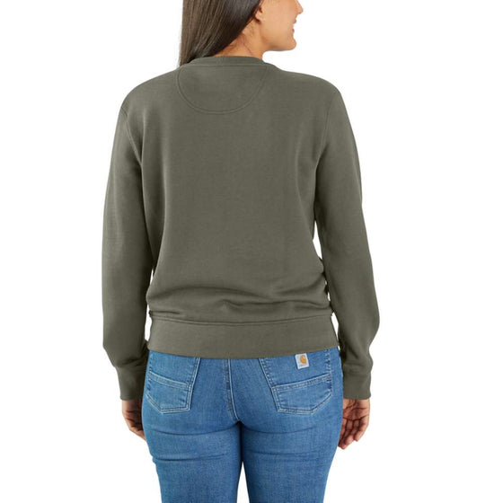Carhartt 106179 Women's Relaxed Fit Midweight French Terry Crewneck Sweatshirt