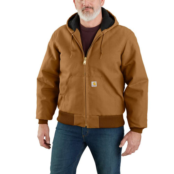 Carhartt 106673 J140 Loose Fit Firm Duck Insulated Flannel-Lined Active Jac
