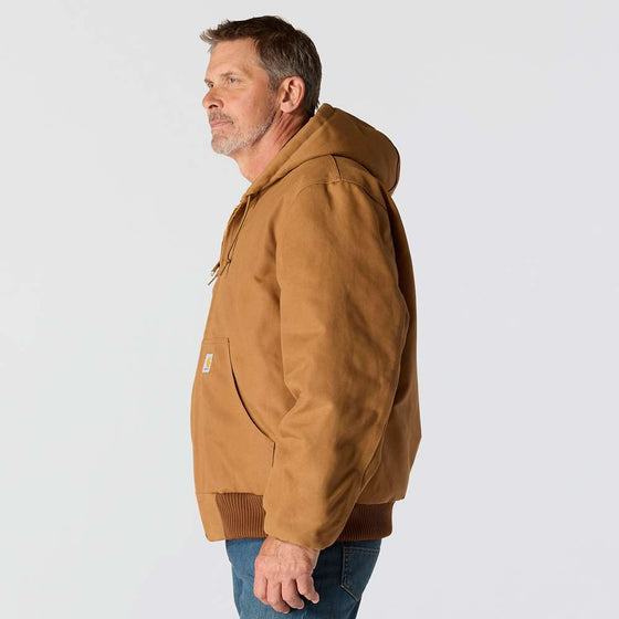 Carhartt 106673 J140 Loose Fit Firm Duck Insulated Flannel-Lined Active Jac