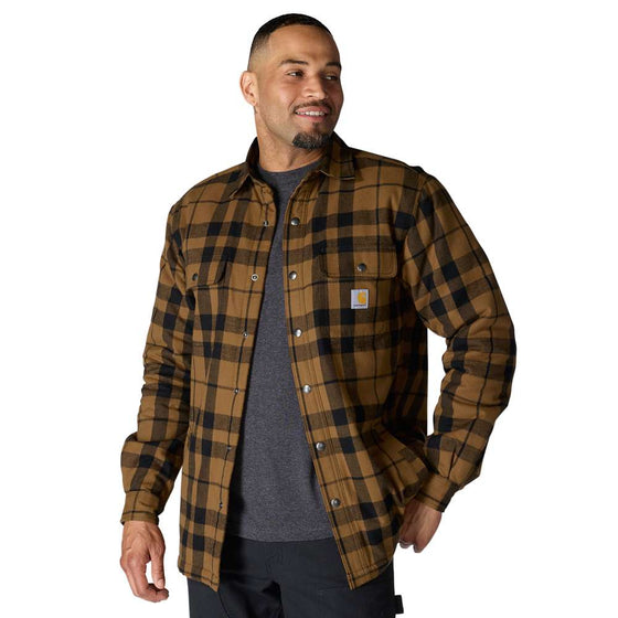 Carhartt 107017 Relaxed Fit Flannel Sherpa-Lined Shirt Jac