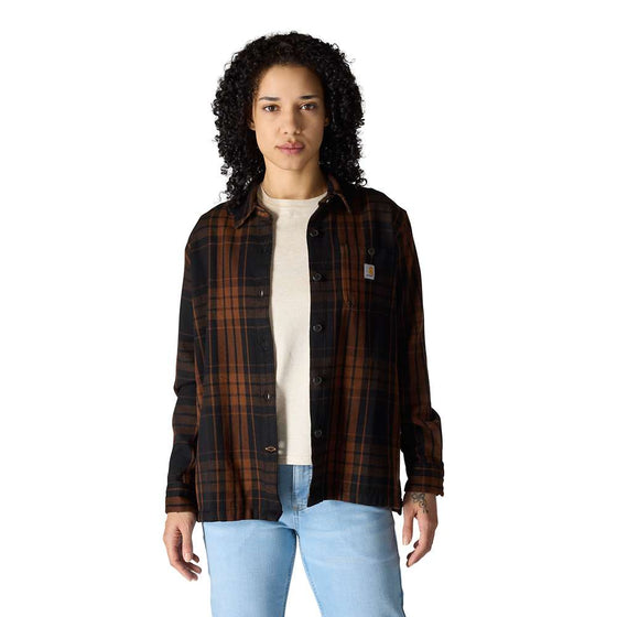 Carharrt 107136 Women's  Tncl Srs LseFit Twll Plaid Shrt