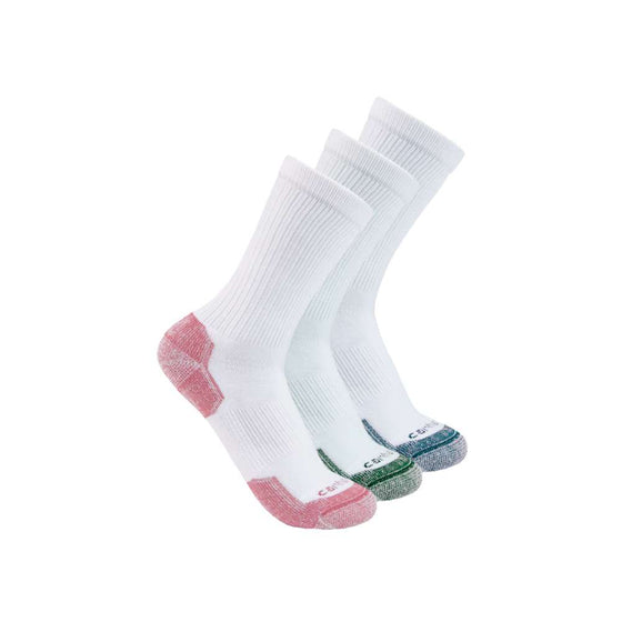 Carhartt SC2823 Women's Mid Weight Cotton Blend Crew Sock 3PK