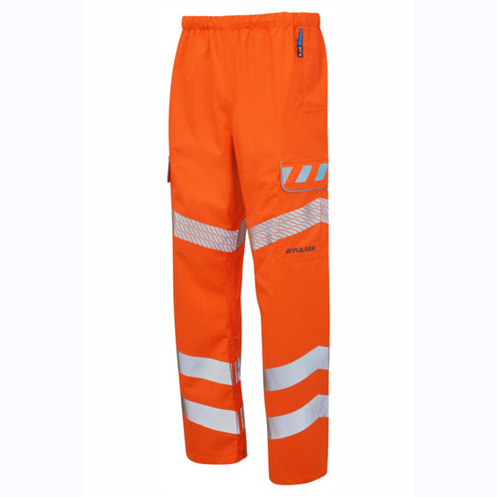 PULSAR EVO251 Evolution HV Orange Waterproof Breathable Over Trouser - Premium WATERPROOF TROUSERS from Pulsar - Just £59.63! Shop now at Workwear Nation Ltd