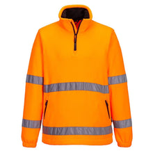  PORTWEST F302 HI-VIZ 1/2 ZIP FLEECE