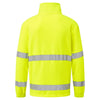 PORTWEST F302 HI-VIZ 1/2 ZIP FLEECE