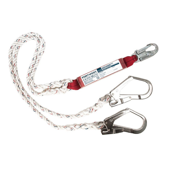 Portwest A2 Double 1.8m Lanyard With Shock Absorber