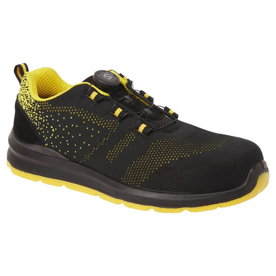 PORTWEST FT08 COMPOSITELITE WIRE LACE SAFETY TRAINER KNIT S1P