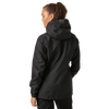 Helly Hansen 71240 Women's Luna Waterproof Helly Tech Shell Jacket Black / LARGE