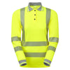 Pulsar Life LFE975 Women's Hi-Vis Long Sleeve Yellow Polo Shirt