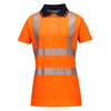 Portwest LW72 Women's Hi-Vis Cotton Comfort Pro Polo Shirt