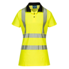 Portwest LW72 Women's Hi-Vis Cotton Comfort Pro Polo Shirt