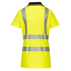 Portwest LW72 Women's Hi-Vis Cotton Comfort Pro Polo Shirt