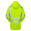 Pulsar Protect P187R Padded Hi-Vis Waterproof Storm Coat Yellow - Recycled Content