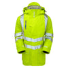 Pulsar Protect P187R Padded Hi-Vis Waterproof Storm Coat Yellow - Recycled Content