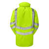 Pulsar Protect P187R Padded Hi-Vis Waterproof Storm Coat Yellow - Recycled Content