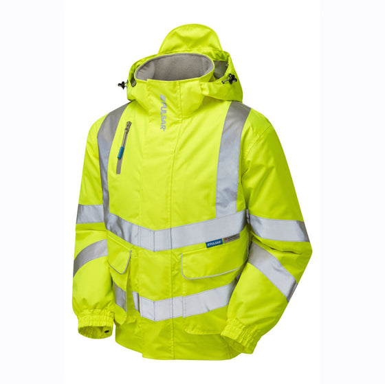 PULSAR P191 Hi-Vis Yellow Padded Waterproof Bomber Jacket - Premium HI-VIS JACKETS & COATS from PULSAR - Just £67.98! Shop now at Workwear Nation Ltd