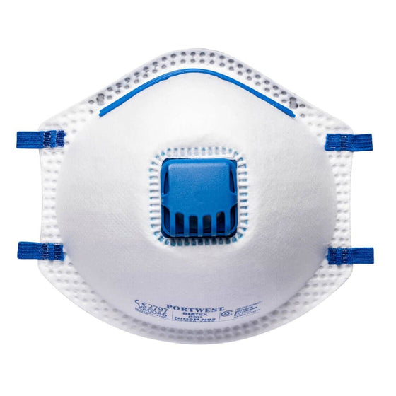 Portwest P201 FFP2 Valved Respirator (Pk10) - Premium SAFETYSUPPLY from Portwest - Just £6.40! Shop now at Workwear Nation Ltd