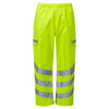 Pulsar Protect P206R Waterproof Over Trousers Yellow - Recycled Content