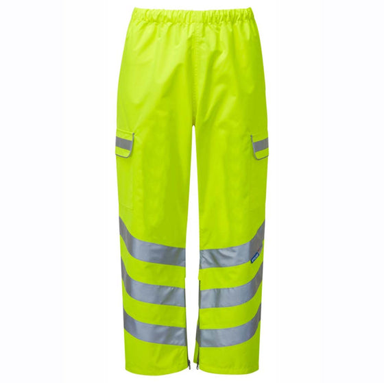PULSAR P206  Hi-Vis Yellow Waterproof Breathable Over Trouser - Premium WATERPROOF TROUSERS from Pulsar - Just £41.33! Shop now at Workwear Nation Ltd